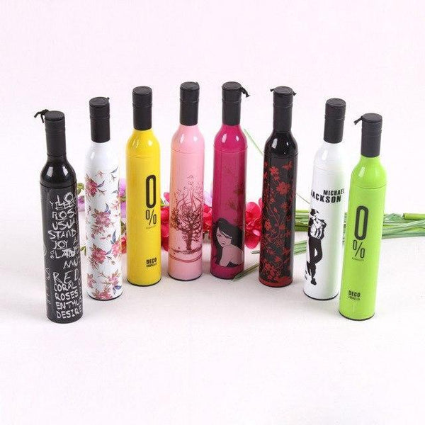 518 Pocket Folding Wine Bottle Umbrella