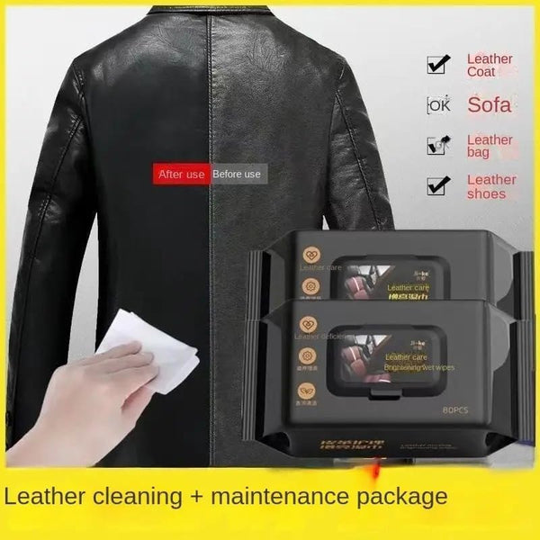 Leather Cleaning Wipes | All-in-One Leather Cleaner, Conditioner & Protector for Car & Home Top Trendy Essentials