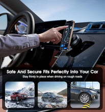 Tetpino Magnetic Car Phone Holder – Ultra Vacuum Suction Cup Mount with Strong Magnetic Grip, 360° Adjustable Dashboard Cell Phone Mount Stand for iPhone & Android – for Smooth Surfaces (Black)|B0FD77TT7H