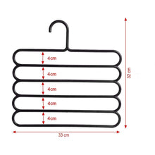 587 5 In 1 Multipurpose Plastic Hanger Assorted (5-layer) Wukusy