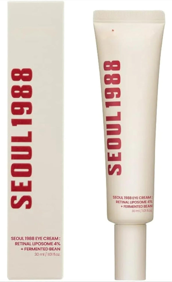 SEOUL 1988 Eye Cream K with Retinal Liposome 4% & Fermented Bean | Anti-Aging & Brightening (30ml) Top Trendy Essentials