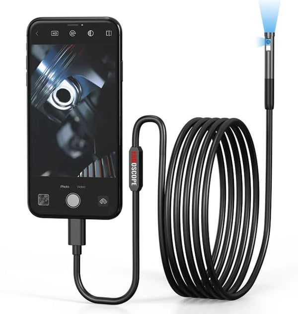 2M Endoscope Camera IP67 Waterproof | 720P HD Borescope with 6 LED Lights for Android, PC & Type-C Devices Top Trendy Essentials