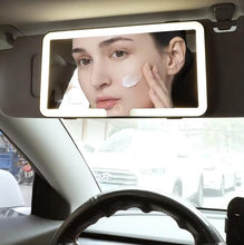 LED Car Vanity Mirror with Touch Dimming | Rechargeable Sun Visor Makeup Mirror with 3 Light Modes Top Trendy Essentials
