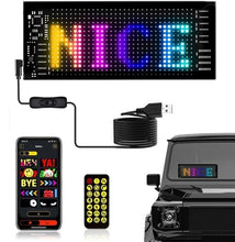 Flexible LED Matrix Panel Display | Bluetooth App-Controlled Scrolling LED Sign for Car & Advertising (7×3 Inch) Top Trendy Essentials