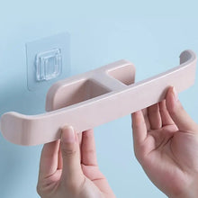 Bathroom Towel Slipper Hanging Rack Self Adhesive Wall Mounted (1 Pc) Wukusy