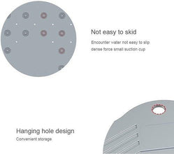 Bathroom Mat- Silicone Non Slip Round Bathroom Mat(Assorted Color) 4nmtwe-ev