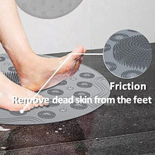 Bathroom Mat- Silicone Non Slip Round Bathroom Mat(Assorted Color) 4nmtwe-ev