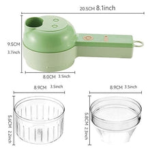 4 in 1 Portable Electric Vegetable Cutter Set 4nmtwe-ev
