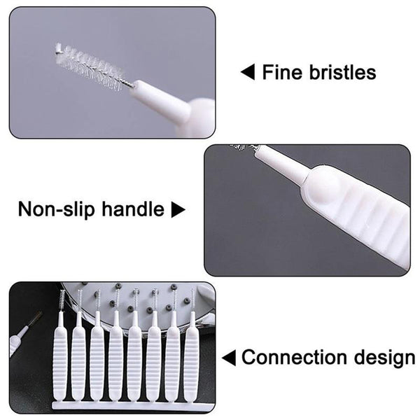 Reusable Shower Nozzle Cleaning Brushes – 10-Piece Anti-Clog Set