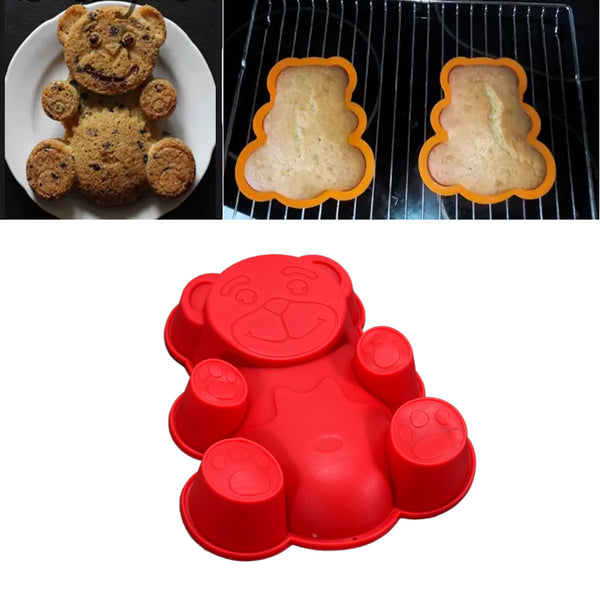 Silicone Animal Mould Set - Cake, Chocolate, Soap, and Candle Craft Moulds (Set of 4).