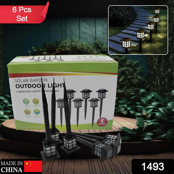 Big Solar Outdoor Lights – 6 Pack Waterproof Solar Pathway Lights with 10-Hour Long-Lasting LED Landscape Lighting for Walkway, Driveway, Patio, Yard, and Lawn (6 Pc Set)