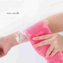 Eco-Friendly Silicone Bath Brush Towel – Back Scrubber for Shower