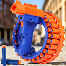 Amazing Toy Gun Electric Gun for Children – Features 28 soft bullets, safety design, and electric hand ring wheel. Perfect gift toy for kids.