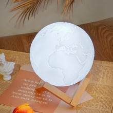 3d Moon Night Lamp With Stand (Color Box  Yellow  White Light  1 Pc)