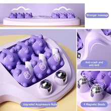 Portable Double Foot Massage Roller | Dual Foot Reflexology & Acupressure Tool for Daily Relaxation (Purple) Top Trendy Essentials