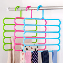 587 5 In 1 Multipurpose Plastic Hanger Assorted (5-layer) Wukusy