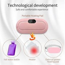 Period Cramp Relief Heating Pad with Massage Modes & LED Display | Portable Pain Relief Belt (Pink) Top Trendy Essentials