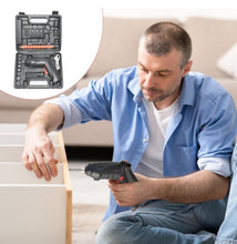 Compact Cordless Screwdriver Set with LED Light – 3.6V Rechargeable Drill & 48 Precision Bits Wukusy