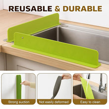 Silicone Sink Splash Guard with Suction Cups | Anti-Splash Water Barrier for Kitchen & Bathroom (48 cm, Pack of 2) Top Trendy Essentials