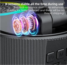 5-in-1 Wireless Induction Bluetooth Speaker Stand | Foldable Phone Holder, Power Bank & RGB Ambient Light (Black) Top Trendy Essentials
