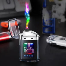 Transparent Dual Arc Plasma Lighter | USB Rechargeable Windproof Electric Lighter Top Trendy Essentials