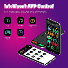 Flexible LED Matrix Panel Display | Bluetooth App-Controlled Scrolling LED Sign for Car & Advertising (7×3 Inch) Top Trendy Essentials