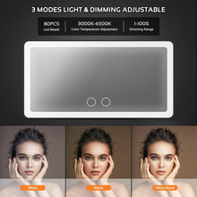 LED Car Vanity Mirror with Touch Dimming | Rechargeable Sun Visor Makeup Mirror with 3 Light Modes Top Trendy Essentials