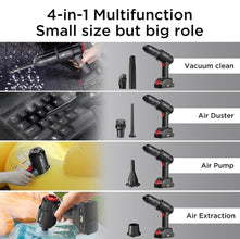 Multifunction 240V Wireless Handheld Vacuum Cleaner – 3-in-1 Portable Suction & Blower for Car, Home & Office Wukusy