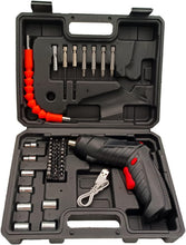Compact Cordless Screwdriver Set with LED Light – 3.6V Rechargeable Drill & 48 Precision Bits Wukusy