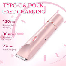 2-in-1 Electric Bikini Trimmer for Women | Waterproof Dual Head Painless Hair Shaver (Pink) Top Trendy Essentials