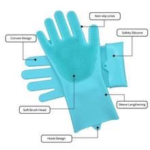 Reusable Dishwashing Gloves – Non-Slip, Heat-Resistant Cleaning Gloves for Kitchen & More (Random Colors as Available in Stock) - Top Trendy Essentials