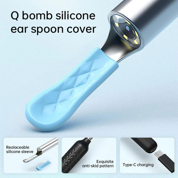 Ear Cleaner Tool with HD Camera & LED Light – Smart Otoscope Kit Top Trendy Essentials