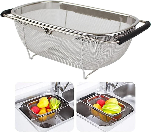 Stainless Steel Colander Oval Shape Big Size 4nmtwe-ev