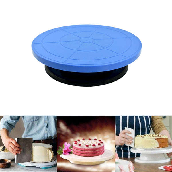 Revolving Cake Stand, Easy Rotate Decorating Turntable for Home and Birthday Party Use