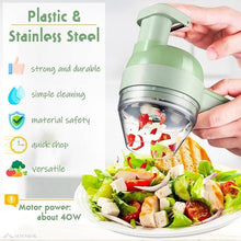 4 in 1 Portable Electric Vegetable Cutter Set 4nmtwe-ev