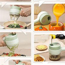 4 in 1 Portable Electric Vegetable Cutter Set 4nmtwe-ev
