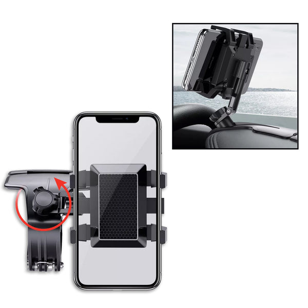 Car Phone Holder Mount – 360° Adjustable, One-Hand Operation for Dashboard