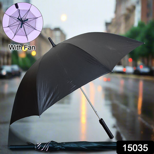 Sun Umbrella with Inside Fan and Power Bank – Summer Umbrella (1 Pc)