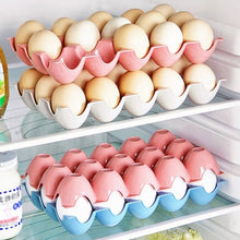 Egg Storage Tray - Holds 15 Eggs, Durable Organizer for Fridge or Kitchen Use