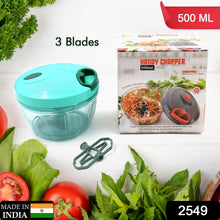 Manual Food Chopper – Compact, Powerful Handheld Vegetable Blender