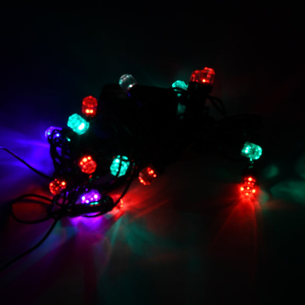 8328 3mtr Home Decoration Diwali  Wedding Led Christmas String Light Indoor And Outdoor Light Festival Decoration Led String Light Multi-color Light 8mm (15l 3 Mtr)