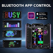 Flexible LED Matrix Panel Display | Bluetooth App-Controlled Scrolling LED Sign for Car & Advertising (7×3 Inch) Top Trendy Essentials