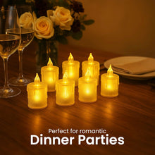 Smokeless Decorative Crystal Acrylic LED Candles Light - Pack of 12 Top Trendy Essentials