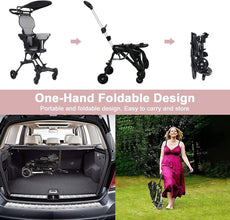 3-in-1 Foldable Baby Stroller with Umbrella | Lightweight Adjustable Stroller for Newborns & Toddlers Top Trendy Essentials
