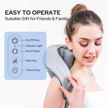 Rechargeable Neck & Back Massager | Cordless Shiatsu Shoulder Kneading Massager with Heat & Multiple Modes Top Trendy Essentials