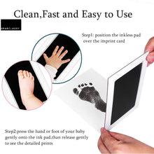 Inkless Baby Handprint & Footprint Kit | Clean-Touch Non-Toxic Imprint Pad with Cards (Black) Top Trendy Essentials