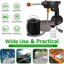 Portable High-Pressure Washer Gun with Dual 48V Batteries – Cordless Jet Spray for Car, Bike, AC & Home Cleaning Top Trendy Essentials
