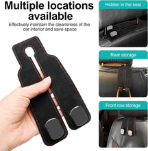 2-in-1 Leather Car Seat Headrest Hanger Hooks | Back Seat Storage Organizer for Bags & Purses (Pack of 2) Top Trendy Essentials