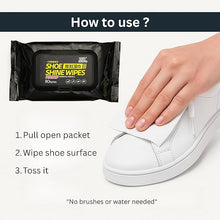 Shoe Cleaning Wet Wipes – Quick Disposable Sneaker Cleaner for Dirt, Stain & Scuff Removal | Travel-Friendly, Safe on Leather & Synthetic Materials Wukusy