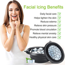 Foldable Silicone Face Ice Bowl with Built-In Ice Tray | Portable Ice Facial Bath Top Trendy Essentials